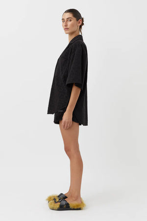 Camilla And Marc Antoni Terry Towelling Shirt - Black