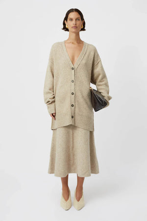 Camilla And Marc Andes Cardigan - Oatmeal Melange