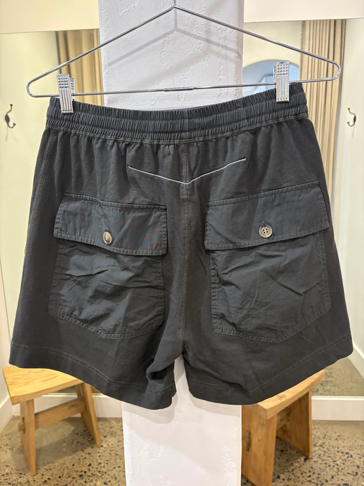 Bassike Contrast Pocket Detail Short - Slate Grey