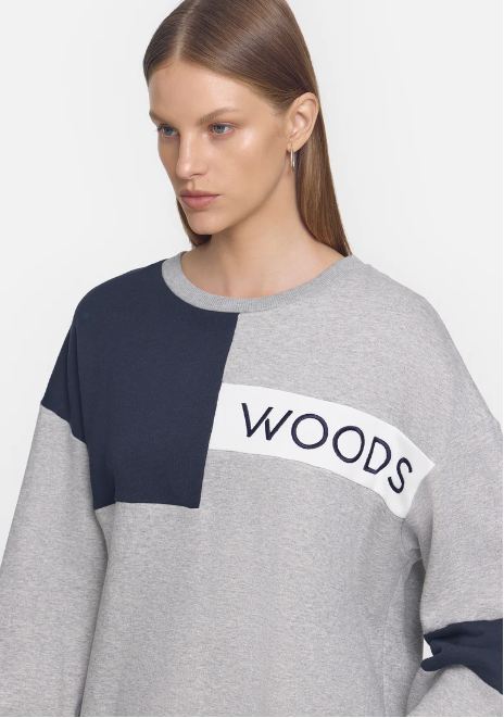 Viktoria & Woods Woods Block Sweater - Grey Marle