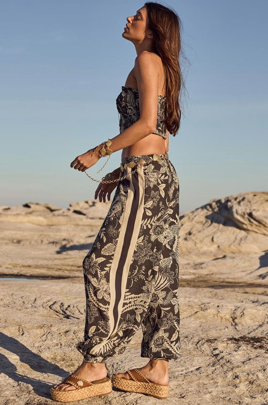 Spell Volcano Goddess Harem Pant - Liquorice