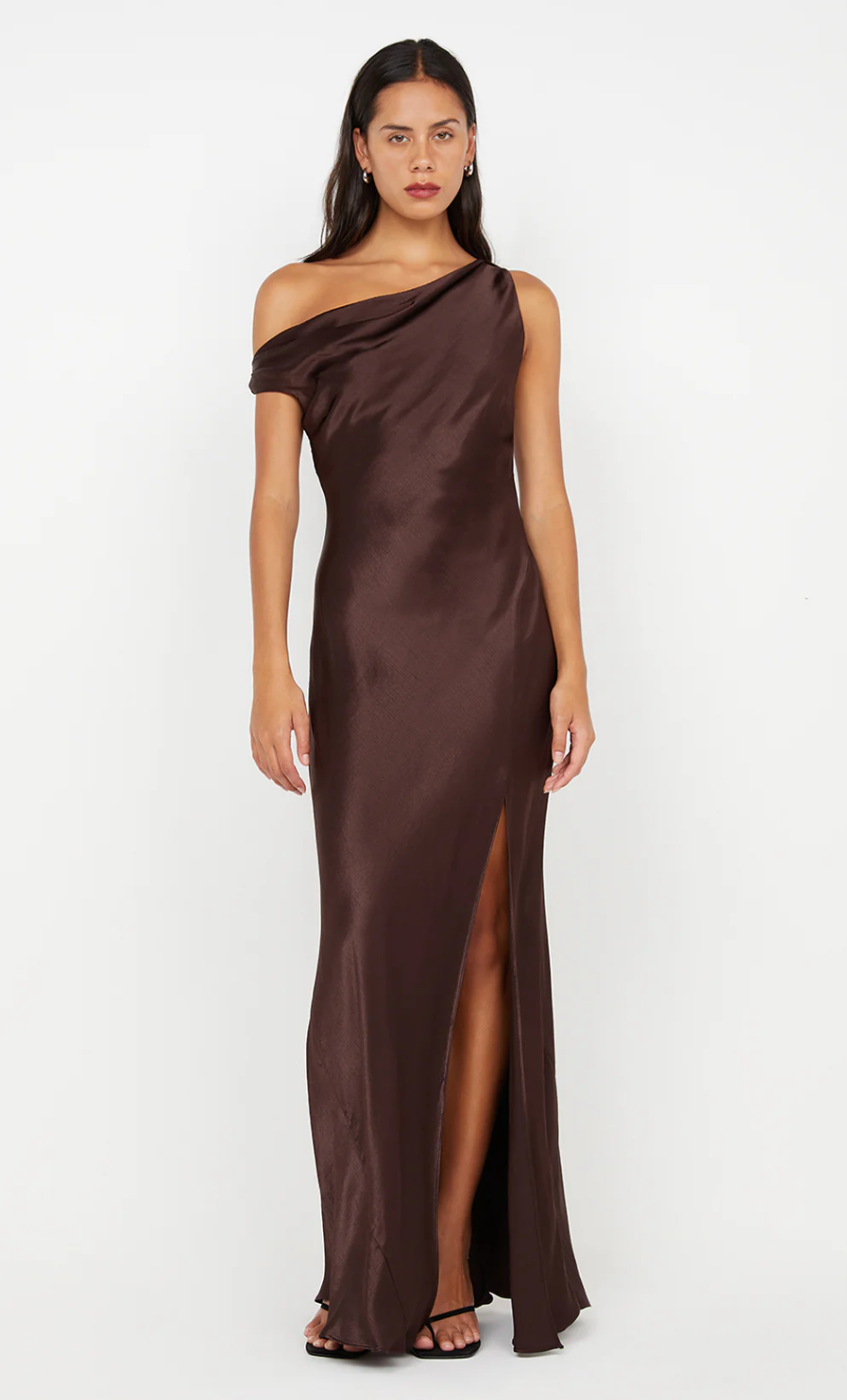Bec and Bridge Sol Asym Dress - Dark Chocolate