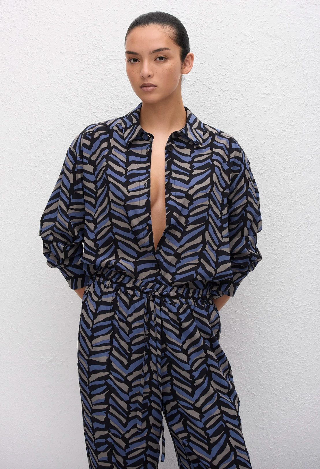 Matteau Long Sleeve Silk Shirt - Palermo