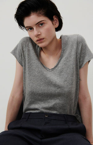 American Vintage T Shirt Femme Sonoma - Heather Grey