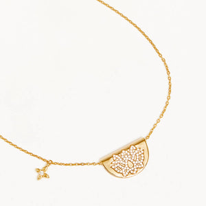 By Charlotte Live In Light Lotus Necklace