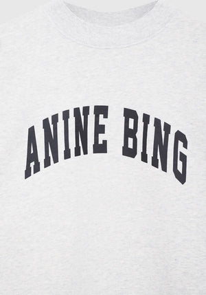 Anine Bing Tyler Sweatshirt - Heather Grey with Black