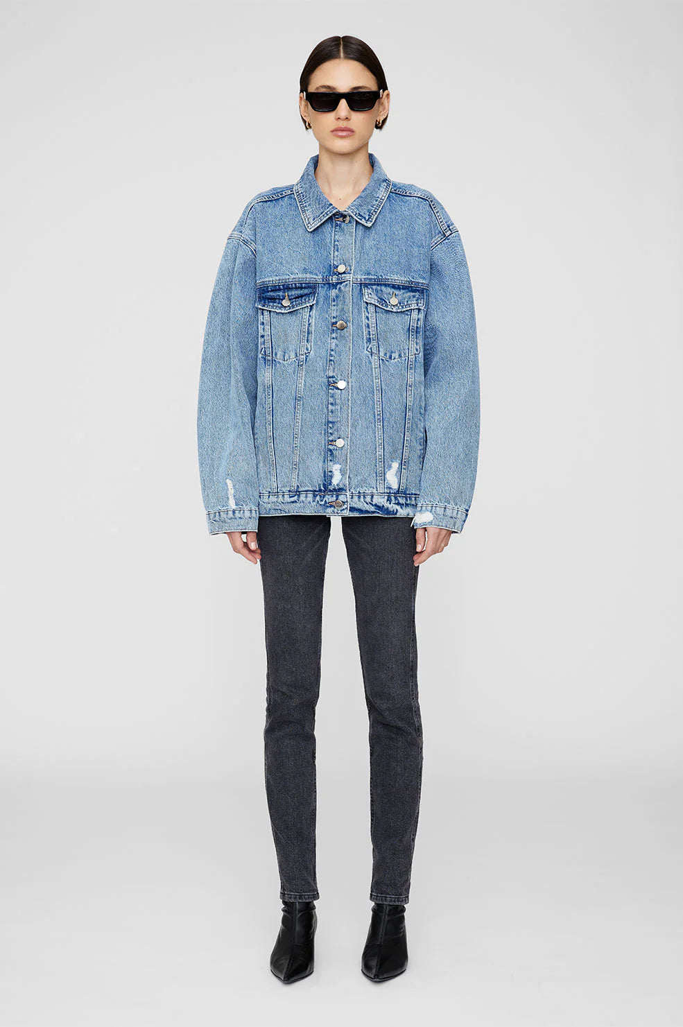 Anine Bing Rory Jacket - Vintage Blue - Nik and She Anine Bing Rory Jacket - Vintage Blue - Nik and She