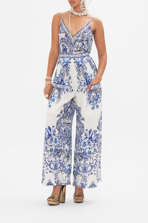 Camilla Wide Leg Trouser With Front Pockets - Glaze And Graze