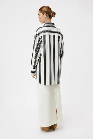 Camilla and Marc Kiah Shirt - Black/Cream Stripe