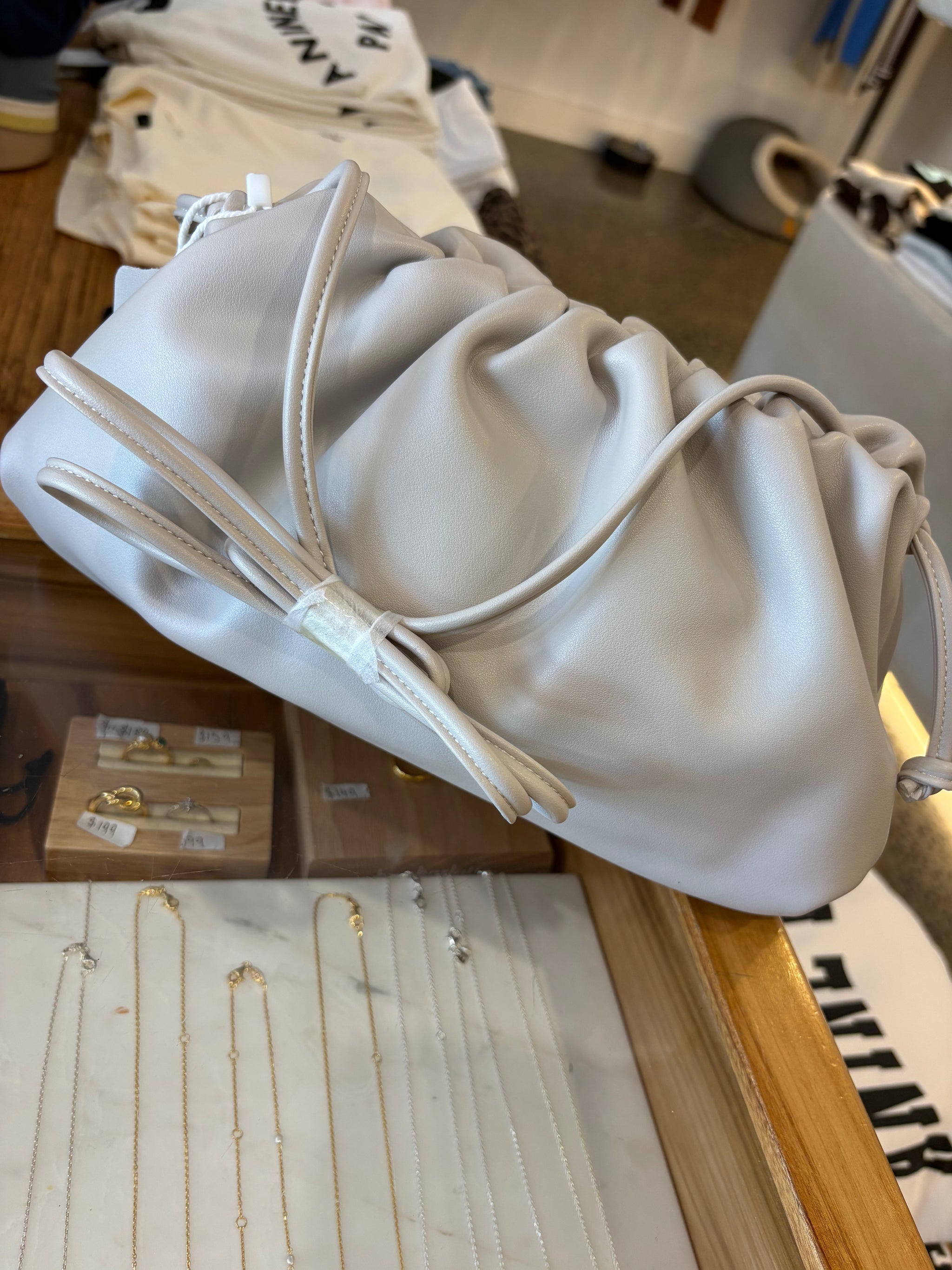 La Tribe Dumpling Bag Medium - Bone