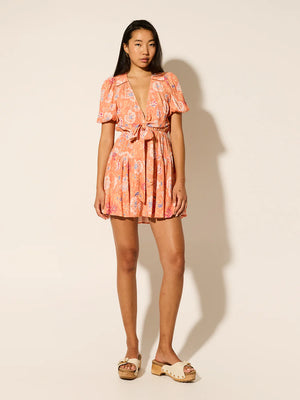 Kivari Rosa Tie Front Mini Dress
