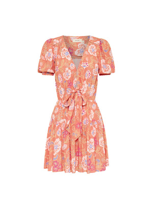 Kivari Rosa Tie Front Mini Dress