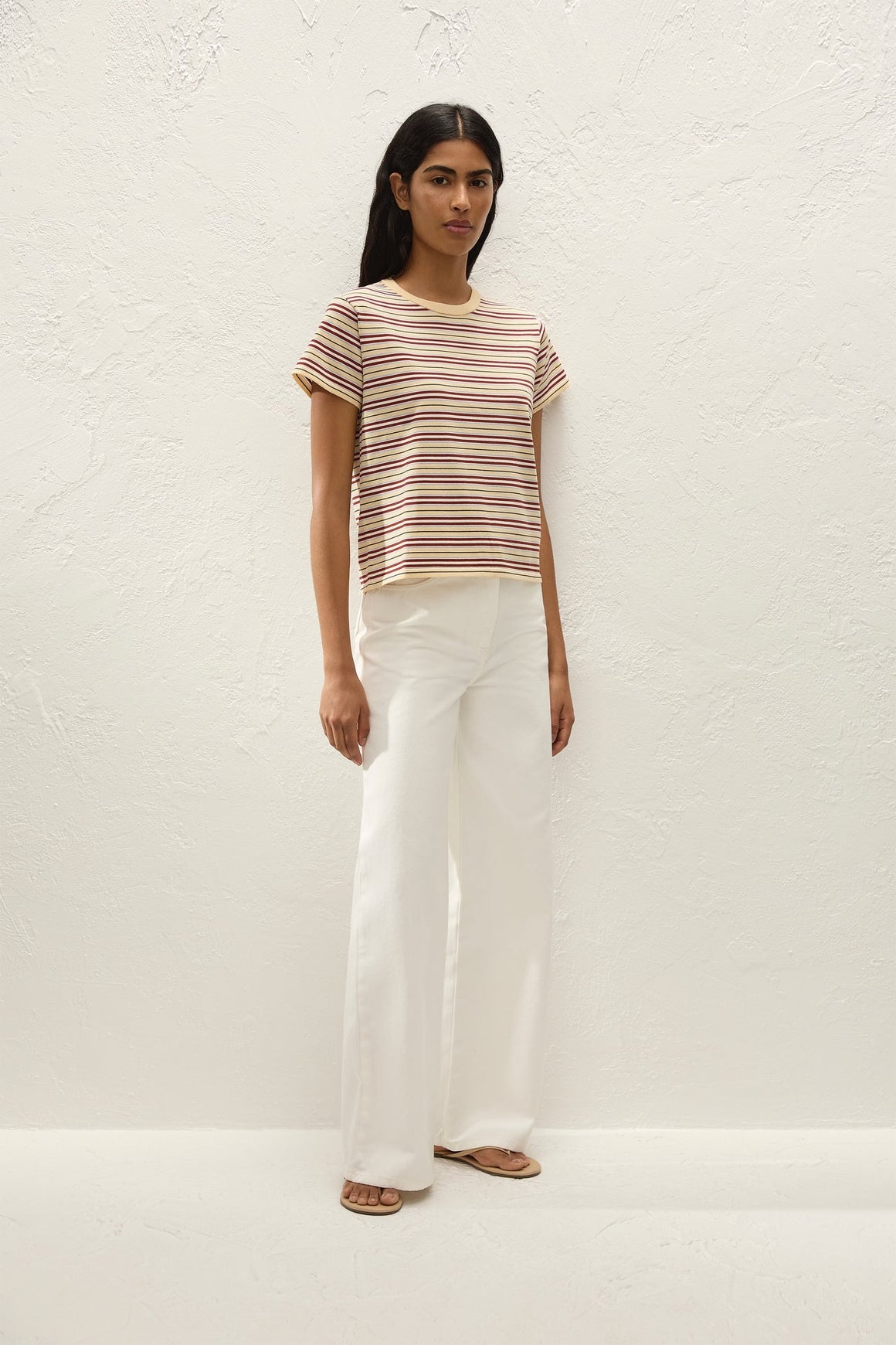 Faithfull the Brand Estela T-Shirt Cila Stripe Butter
