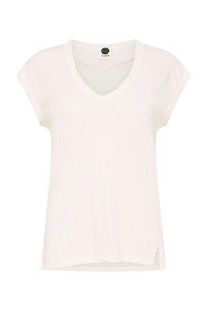 Bassike Scoop Neck Muscle Tank - White