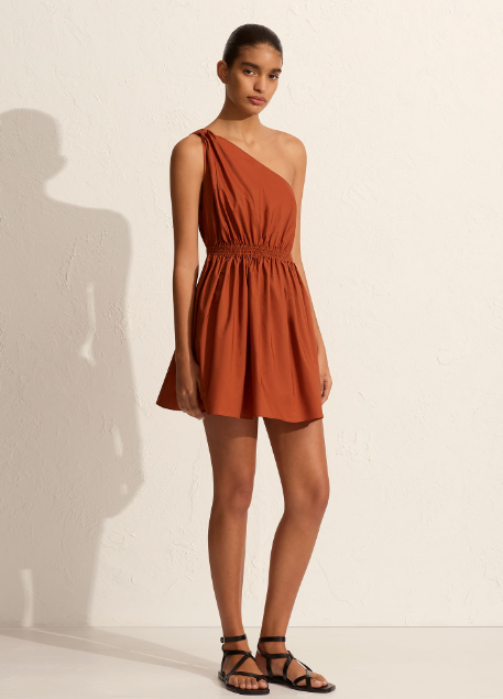 Matteau Twist Shoulder Mini Dress - Sienna