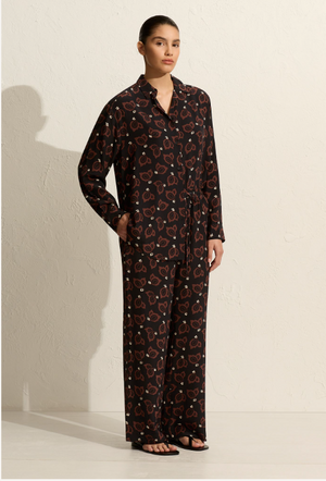 Matteau Long Sleeve Silk Shirt - Casablanca