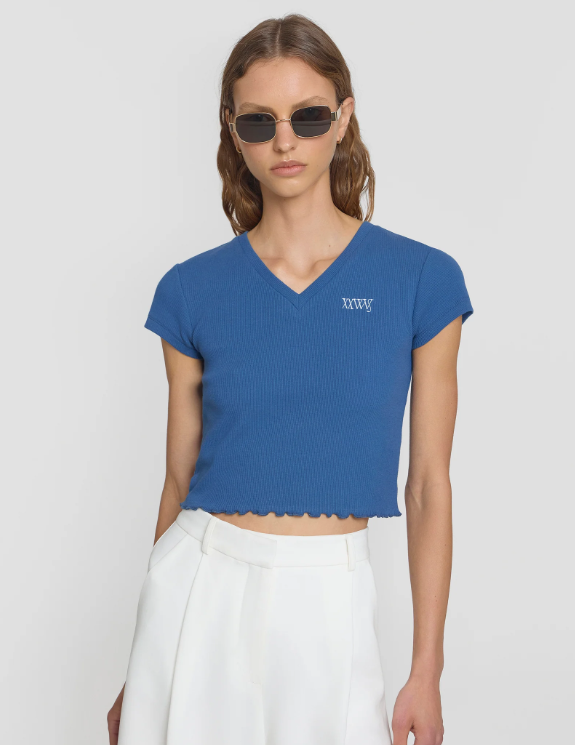 Viktoria & Woods Vwxx Baby Tee - Cosmos Blue