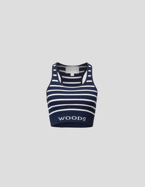 Viktoria & Woods Lyra Crop - Navy/Ivory