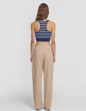 Viktoria & Woods Lyra Crop - Navy/Ivory