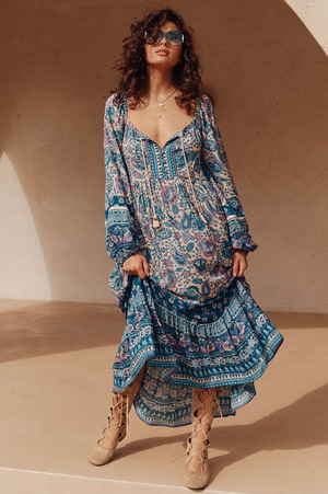 Spell Marmont Gown - Lapis