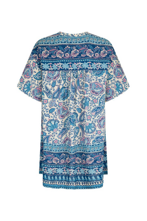 Spell Marmont Flutter Tunic Dress - Lapis