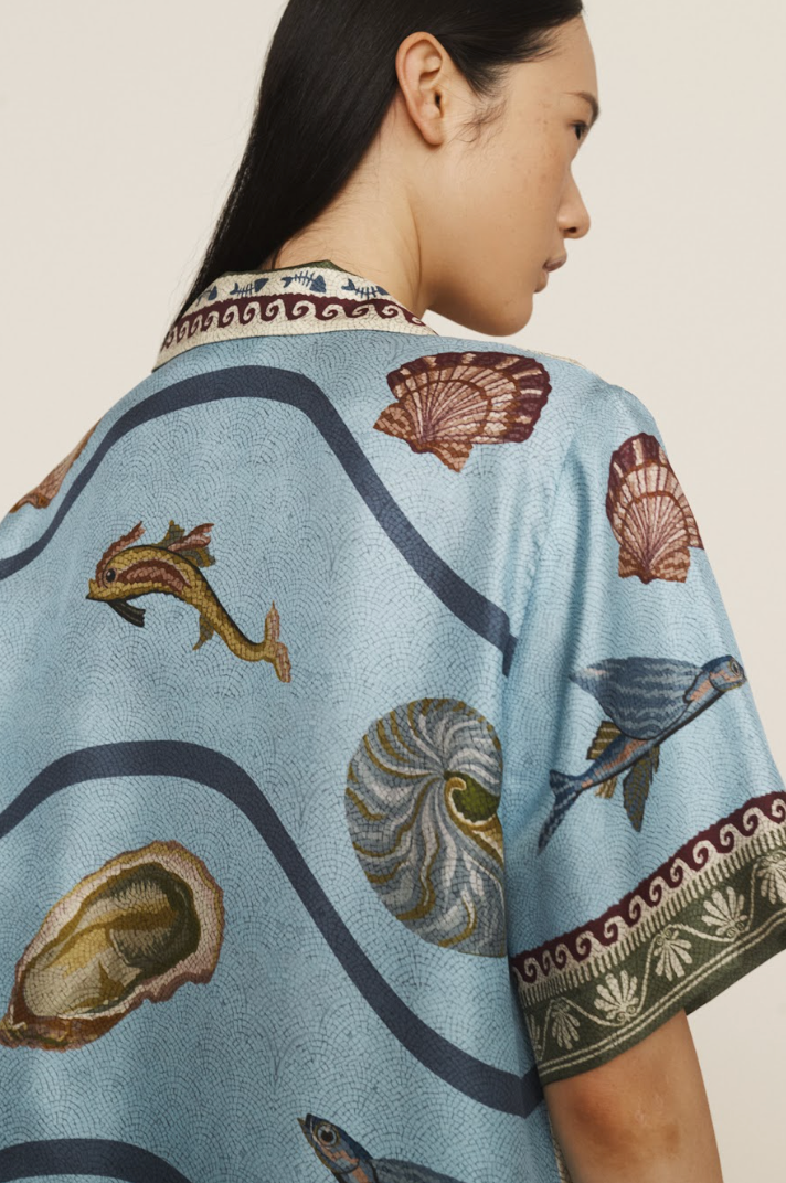 Alemais Bath House Silk Shirt