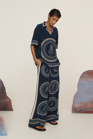 Alemais Oceane Silk Pant.