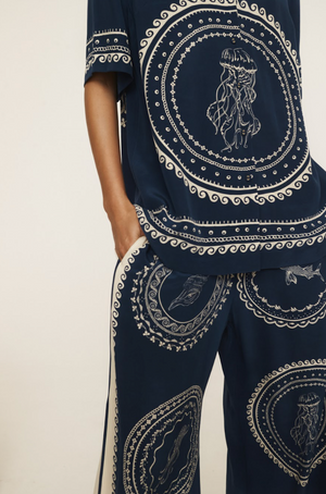 Alemais Oceane Silk Pant.