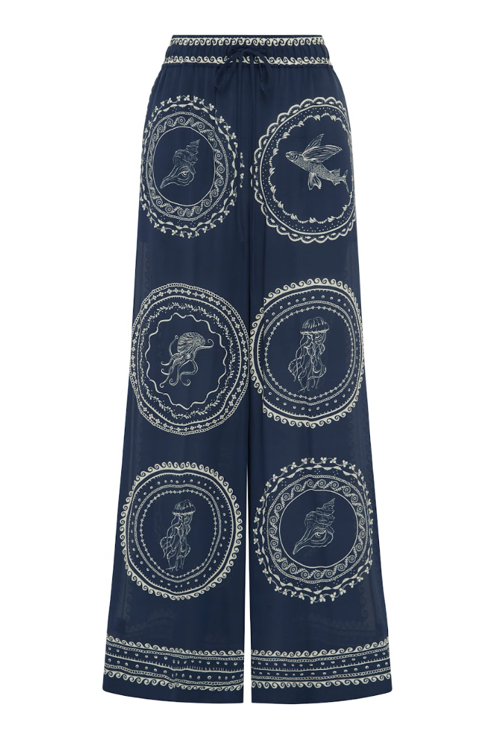 Alemais Oceane Silk Pant.