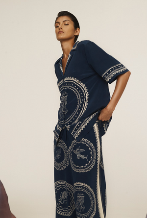 Alemais Oceane Silk Pant.