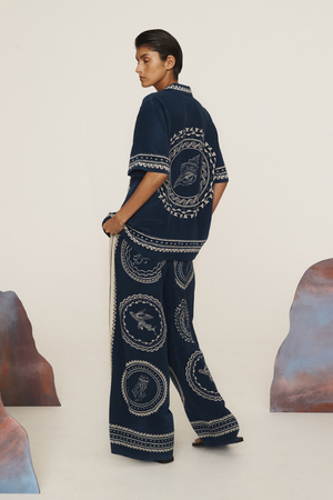 Alemais Oceane Silk Pant.