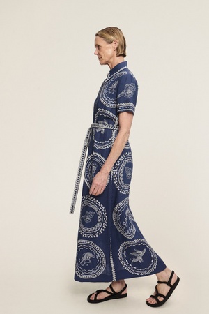 Alemais Oceane Linen Shirtdress