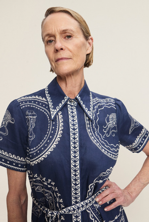 Alemais Oceane Linen Shirtdress