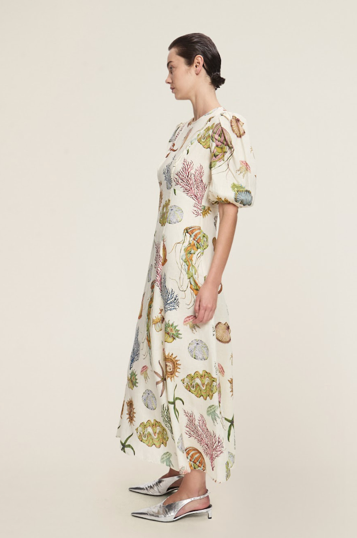 Alemais Sea Midi Dress