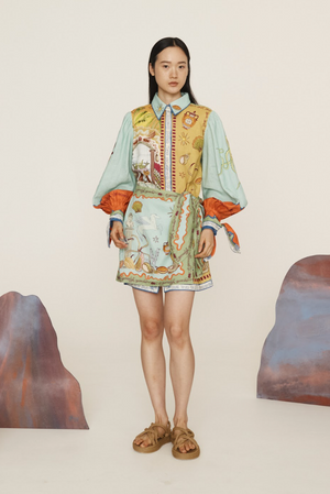 Alemais Surrealist Summer Mini Dress