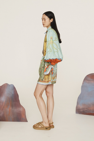 Alemais Surrealist Summer Mini Dress