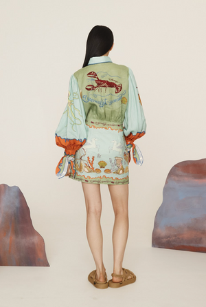 Alemais Surrealist Summer Mini Dress