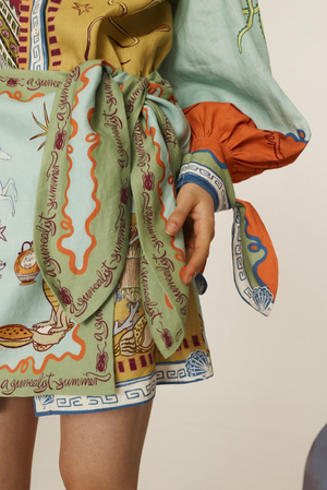 Alemais Surrealist Summer Mini Dress