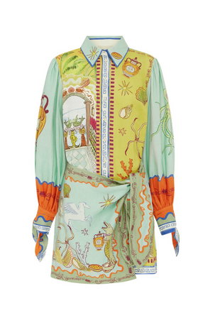 Alemais Surrealist Summer Mini Dress