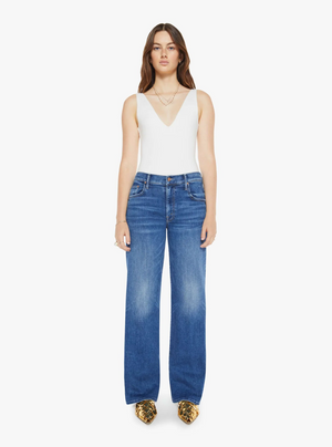 Mother Denim Mid Rise Maven Sneak - Over The Top