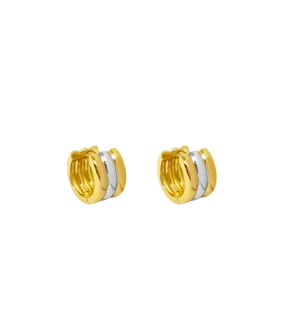 Mountain & Moon Farrah Huggies - Gold & Silver