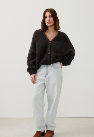 American Vintage Zolly Cardigan - Charcoal