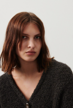 American Vintage Zolly Cardigan - Charcoal