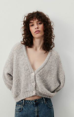 American Vintage Zolly Cardigan - heather Grey