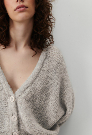 American Vintage Zolly Cardigan - heather Grey