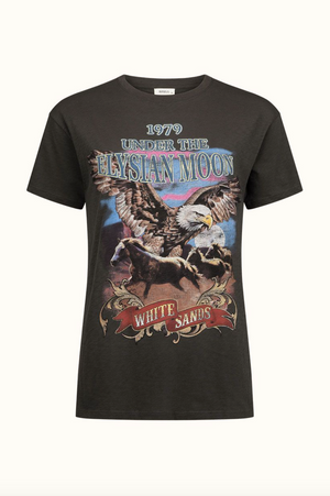 Spell Elysian Biker Tee - Charcoal