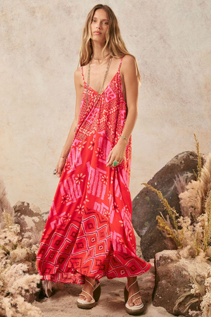 Spell Libertine Strappy Maxi Dress - Cayenne