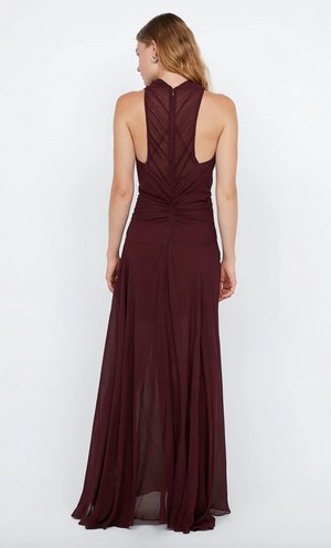 Bec and Bridge Rochelle High Neck Dress - Plum