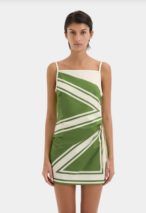 SIR. Carlo Mini Dress - Milano Verde