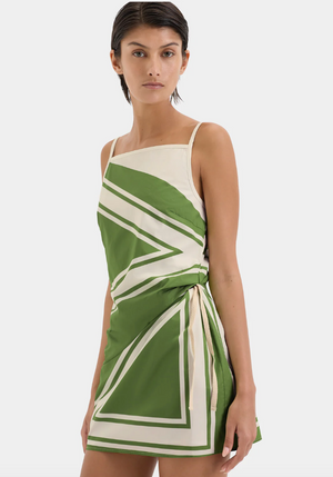 SIR. Carlo Mini Dress - Milano Verde